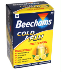 Beechams Cold and Flu Hot Lemon (10)