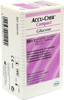 Accu-Chek Compact Glucose Test Strips