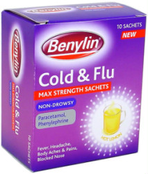 Benylin Cold and Flu Max Strength Sachets 10