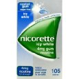 NICORETTE ICY WHITE GUM 4MG 105