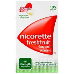 NICORETTE FRESHFRUIT GUM 4MG 105