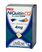 NIQUITIN GUM MINT 4MG 96 Pieces