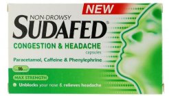 Sudafed Blocked Nose and Headache Capsules 16